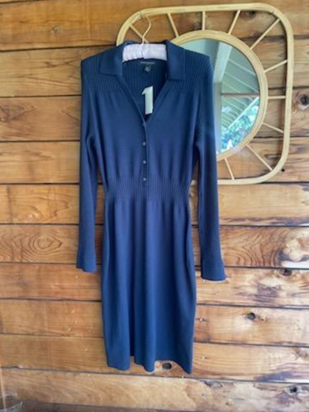 Banana Republic Navy Blue Knit Dress-Size M